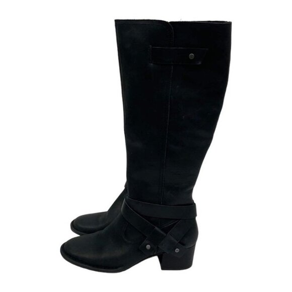 UGG Bandara Size 6 Leather Tall Knee High Heeled Boot Fall Casual Comfort Zipper - Picture 3 of 11